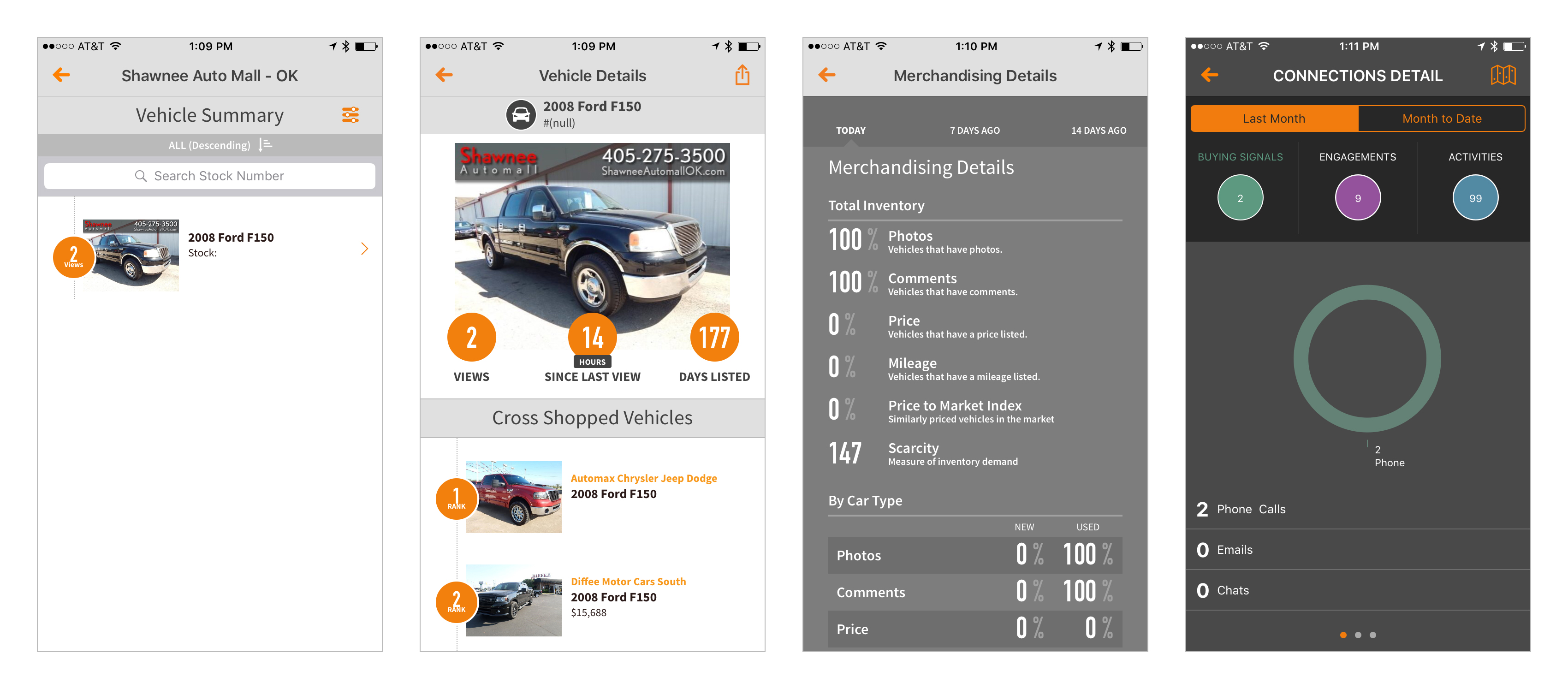 Screens 0–4 | Connections App, iOS