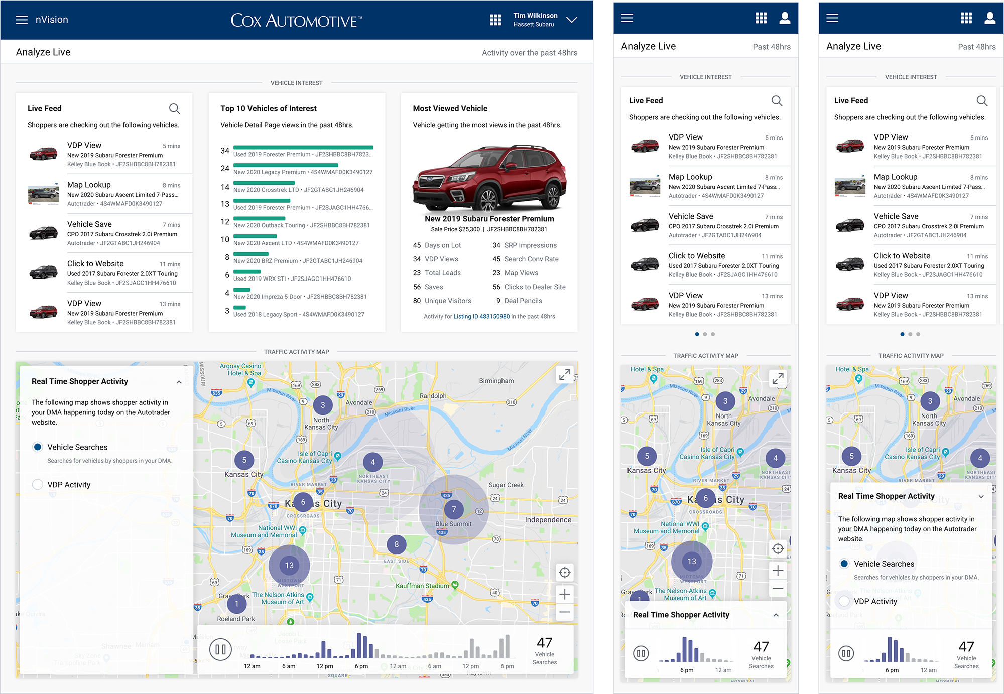 Analyze Live, desktop and mobile screens | nVision Analyze, Responsive Web