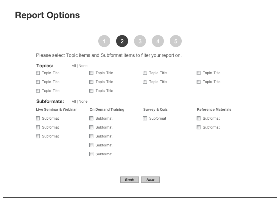 Reporting interface | NST