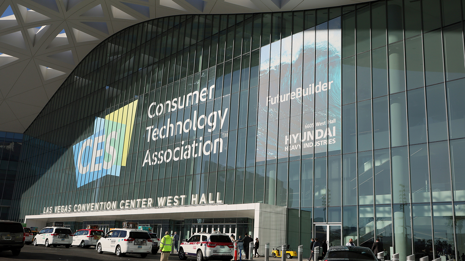 Exterior shot of Las Vegas Convention Center for CES 2023